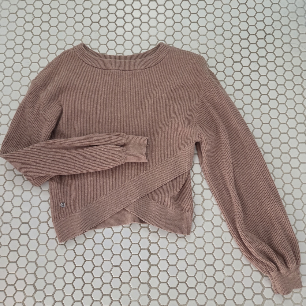 lululemon athletica Dusty Rose Ribbed Sweater